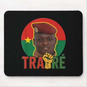 Tapis De Souris Burkina Faso - Bravo Capitaine Ibrahim Traoré _ Th