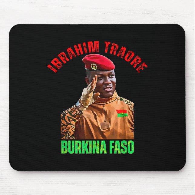 Tapis De Souris Burkina Faso - Ibrahim Traoré Thomas Sankara (Devant)