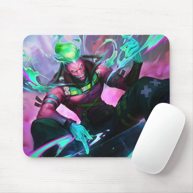 Tapis De Souris Burning Vengeance Jeu Mousepad | Thème flamme (Avec souris)
