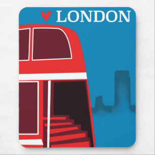 Tapis De Souris Bus Rouge de Londres