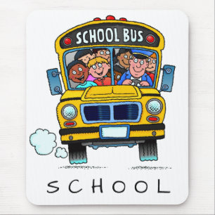 Tapis De Souris Bus scolaire à Mousepad
