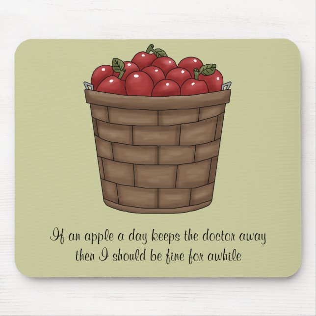 Tapis De Souris Bushel des pommes Mousepad (Devant)