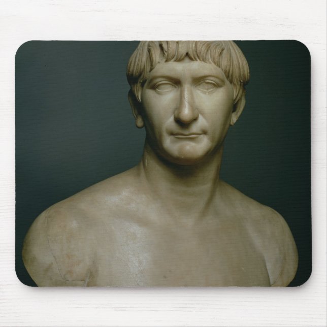 Tapis De Souris Buste de portrait d'empereur Trajan (53-117 (Devant)
