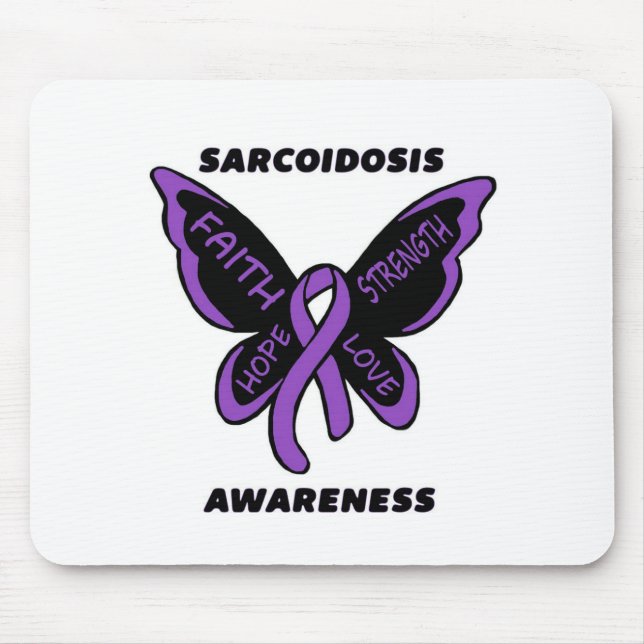 Tapis De Souris Butterfly/Awareness...Sarcoidosis (Devant)