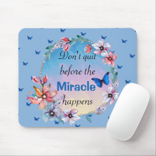 Tapis De Souris Butterfly floral blue nature quota d'inspiration