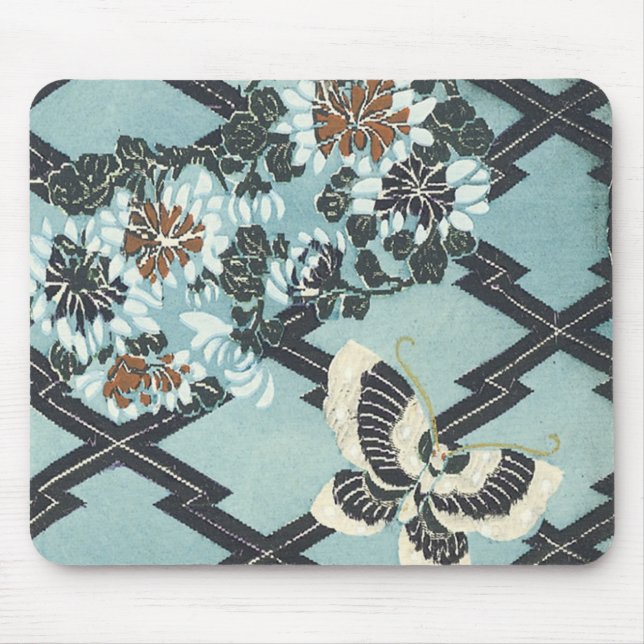 Tapis De Souris Butterfly & Flowers (Devant)
