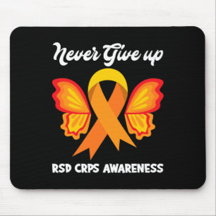 Tapis De Souris Butterfly Hope Fighter Orange Ribbon RSD CRPS Awar
