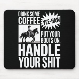 Tapis De Souris Buvez du café Mettez votre conception
