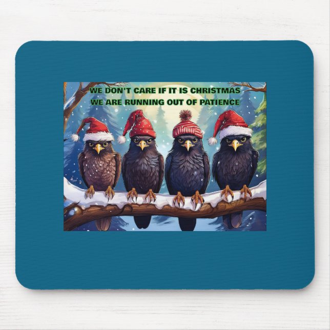Tapis De Souris Buzzards Sur Un Membre Perdant Patience (Devant)