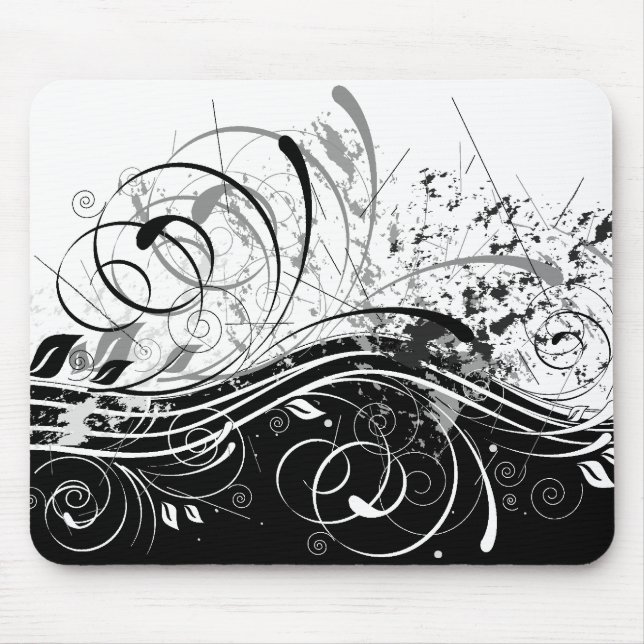 Tapis De Souris BW grunge (Devant)