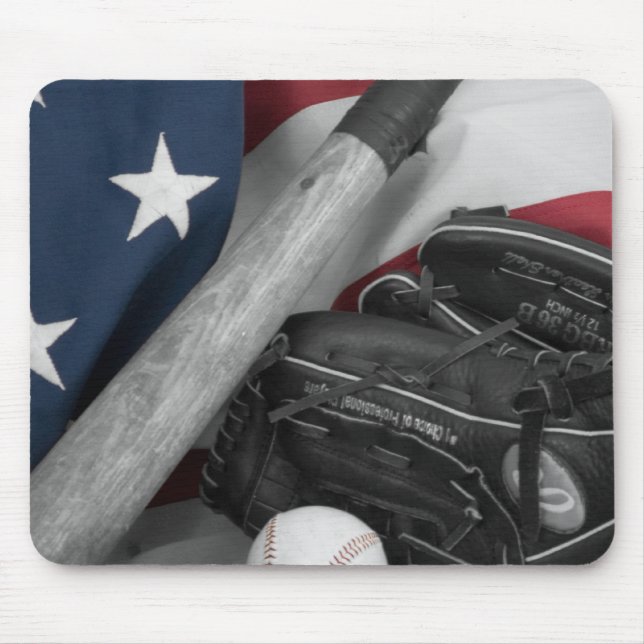 Tapis De Souris bwredblue de basebasll (Devant)