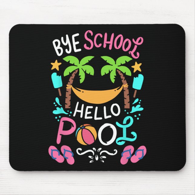 Tapis De Souris Bye School Beach T Ball Tee Hammock (Devant)