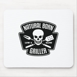 Tapis De Souris Byrbecue Natural Born Griller Funny Grill Master G