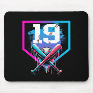 Tapis De Souris Bysebyll Birthday Boy Drip 19th Joueur 19 Ans
