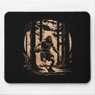 Tapis De Souris Bysketbyll Sasquatch Vintage Bigfoot Dunking Bbyll