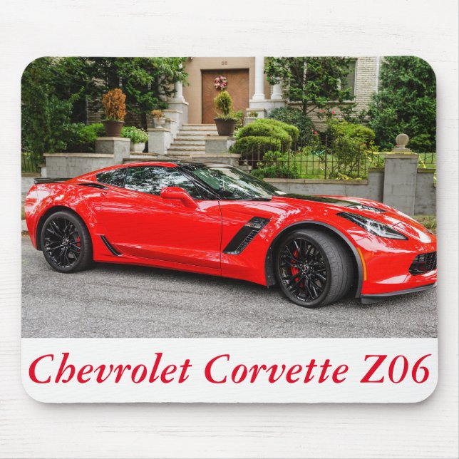 Tapis De Souris C7 rouge Chevrolet Corvette (Devant)
