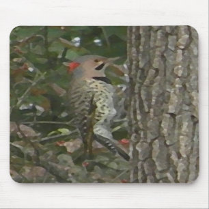 Tapis De Souris C.C oiseau Mousepad de pivert de clignotement