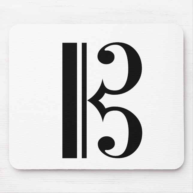 Tapis De Souris C-Clef Alto Clef Tenor Clef Viola Music (Devant)