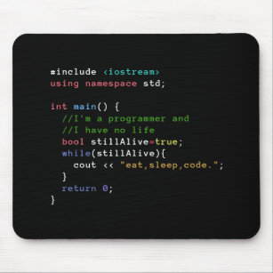 Tapis De Souris C++ La boucle infinie mangent le code Mousepad de
