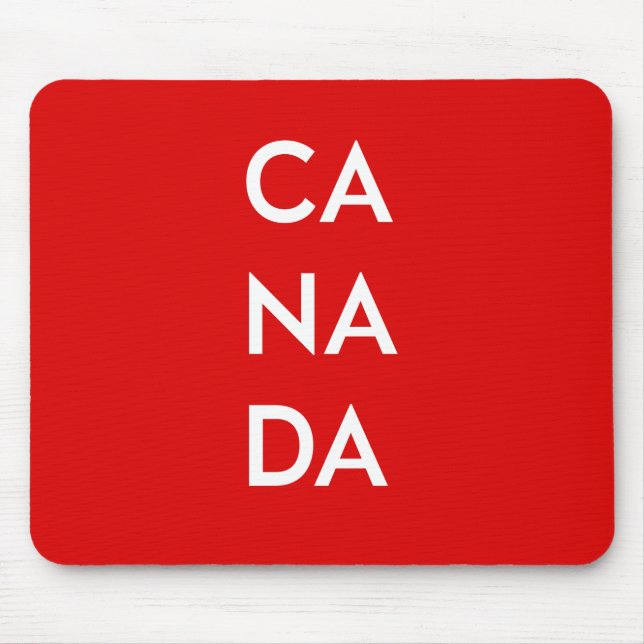 Tapis De Souris Ca Na Da Canada Monotone foncé (Devant)