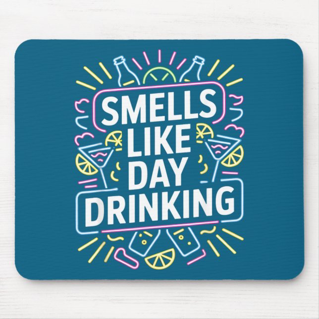 Tapis De Souris Ça sent le binge drinking  (Devant)