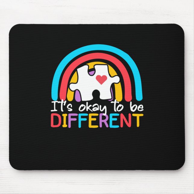 Tapis De Souris Ça Va Être Une Sensibilisation sur l'autisme Diffé (Devant)