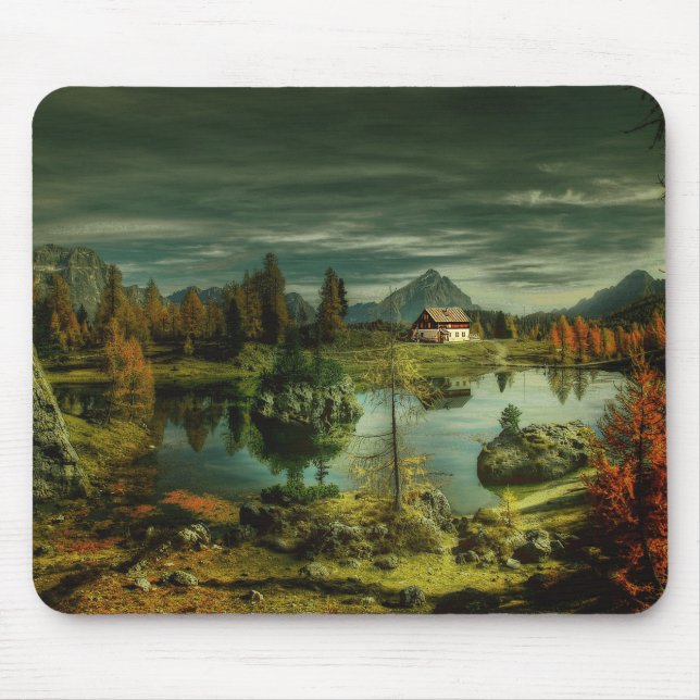 Tapis De Souris Cabine au bord du lac (Devant)