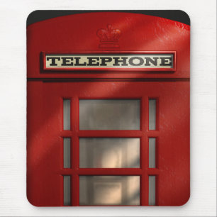 Tapis De Souris Cabine téléphonique rouge britannique Mousepad