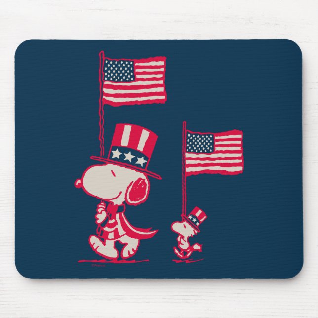 Tapis De Souris cacahuètes | American Summer Old Glory (Devant)