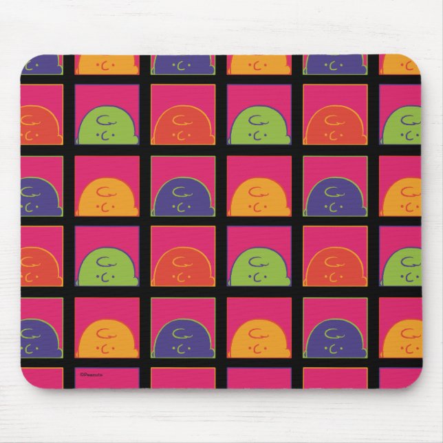 Tapis De Souris cacahuètes | Art Pop moderne C'est Charlie Brown (Devant)