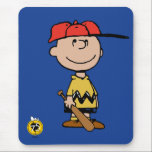 Tapis De Souris cacahuètes | Charlie Brown Baseball Smile<br><div class="desc">Découvrez ce design amusant Peanuts avec Charlie Brown.</div>