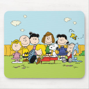 Tapis De Souris cacahuètes   Charlie Brown et Gang