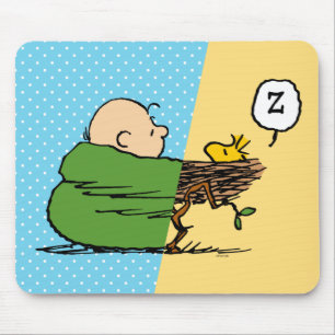 Tapis De Souris cacahuètes   Charlie Brown & Woodstock Half & Half
