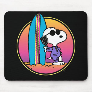 Tapis De Souris cacahuètes   Snoopy Beach Beagle