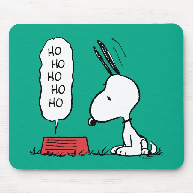Tapis De Souris cacahuètes | Snoopy Ho Ho Ho Plat alimentaire (Devant)