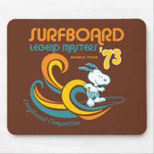 Tapis De Souris cacahuètes   Snoopy Surboard Longboard Competition