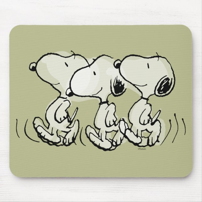 Tapis De Souris cacahuètes | Snoopy Walking Tall (Devant)