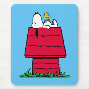Tapis De Souris cacahuètes   Snoopy & Woodstock Doghouse