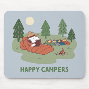 Tapis De Souris cacahuètes   Snoopy & Woodstock Happy Campers