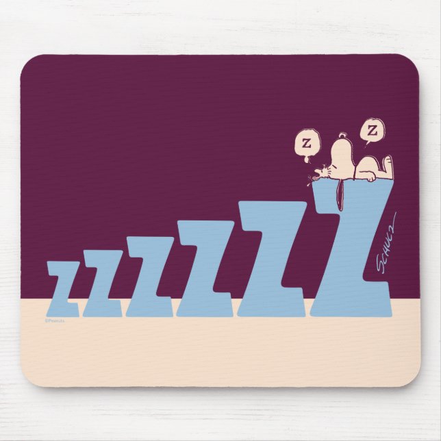 Tapis De Souris cacahuètes | Snoopy & Woodstock Nap (Devant)