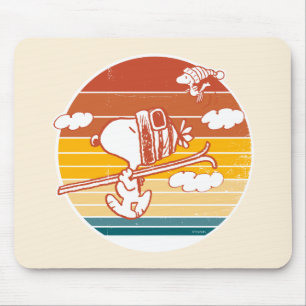 Tapis De Souris cacahuètes   Snoopy & Woodstock Ski Trip