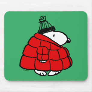 Tapis De Souris cacahuètes   Veste Snoopy Red Puffer