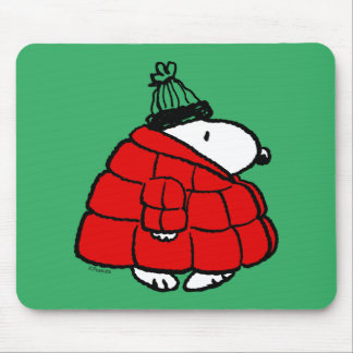 Tapis De Souris cacahuètes | Veste Snoopy Red Puffer