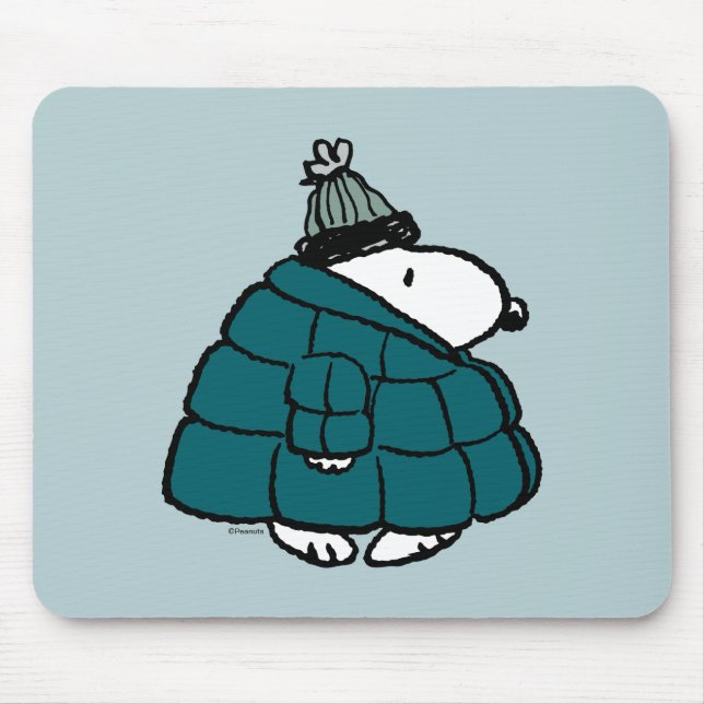 Tapis De Souris cacahuètes | Veste Snoopy Winter Puffer (Devant)