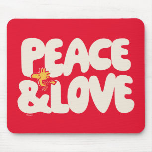 Tapis De Souris cacahuètes   Woodstock Peace & Love