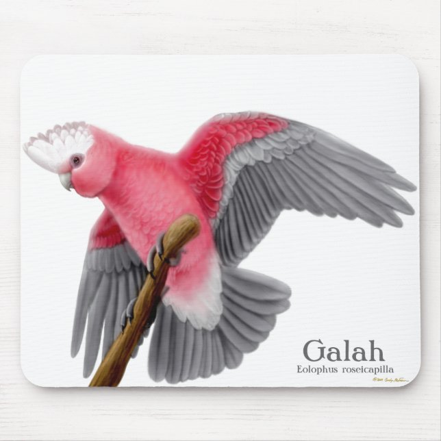 Tapis De Souris Cacatoès Mousepad de Galah (Devant)