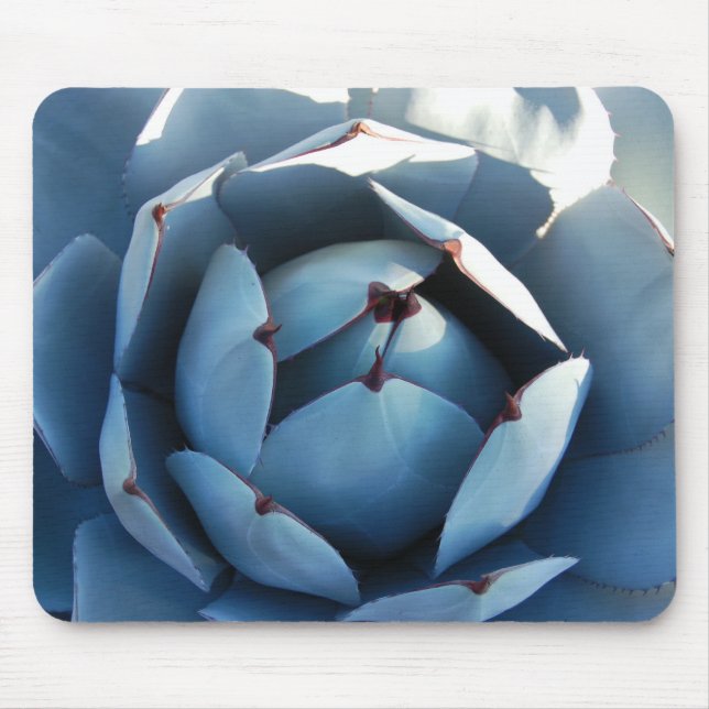 Tapis De Souris Cactus bleu Mousepad (Devant)