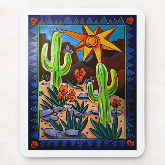 Tapis De Souris Cactus dans le sud-ouest (Devant)