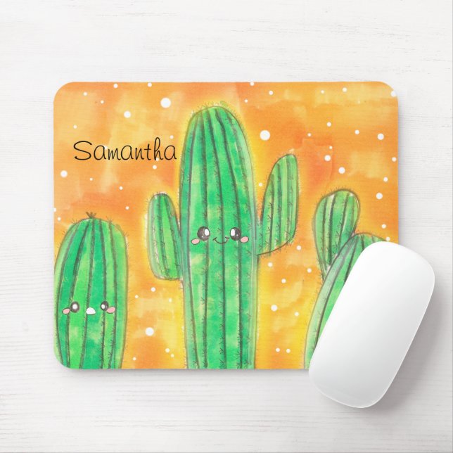 Tapis De Souris Cactus du désert (Avec souris)