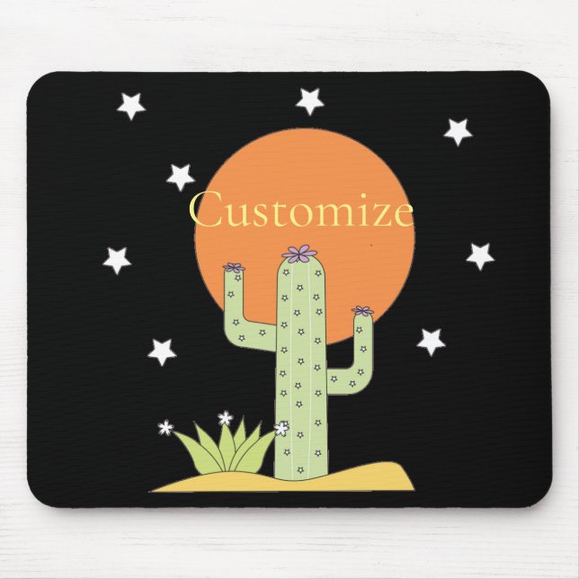 Tapis De Souris Cactus du désert Sun Thunder_Cove (Devant)